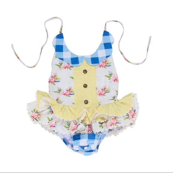 NWT - Be Girl Hattie Halter Skirted sun suit - Picture 3 of 6